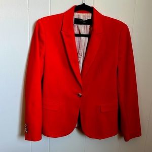 Orange Red Zara Blazer